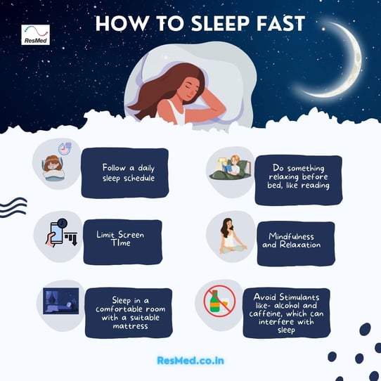 How to sleep fast- 6 Quick Tips